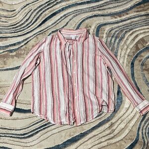 Liz Claiborne Multicolor Striped Shirt
